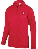 GA Uniform 1/4 zip Fleece, YOUTH - RED (PORT & CO PC78YQ)